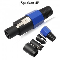 Mufa Difuzor Speakon Tata 4 Pini cu Cauciuc Mufa Difuzor Speakon Tata 4 Pini cu Cauciuc