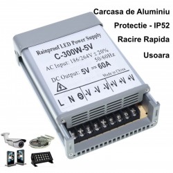 Sursa Alimentare de Exterior 5V-300W/60A Sursa Alimentare de Exterior 5V-300W/60A