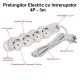 Prelungitor Electric cu Intrerupator, 4 Prize si Protectie Copii, Cablu 3x1mm / 3m