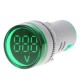 Voltmetru Digital Verde  250V/AC 20-500V