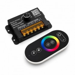 Controler Banda LED RGB 220V 1000W Bluetooth cu Telecomanda RF si Reglaj Manual HPW263