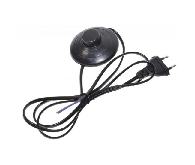 Intrerupator de Picior cu Cablu Negru 1,5m