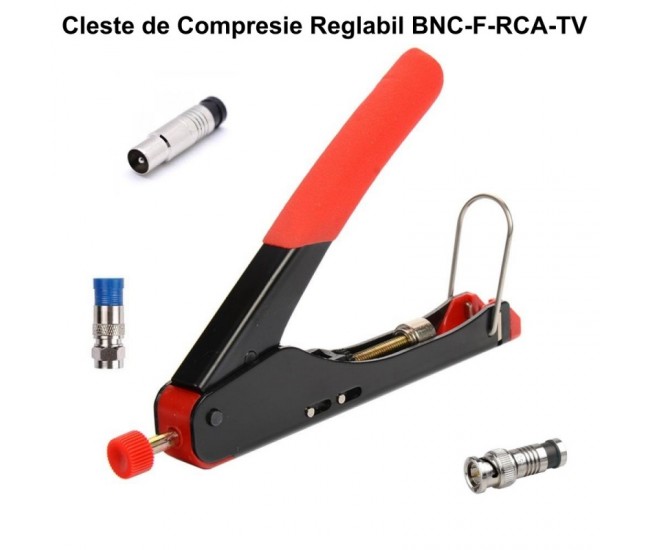 Cleste Compresie Mufa - F, BNC, TV, RCA