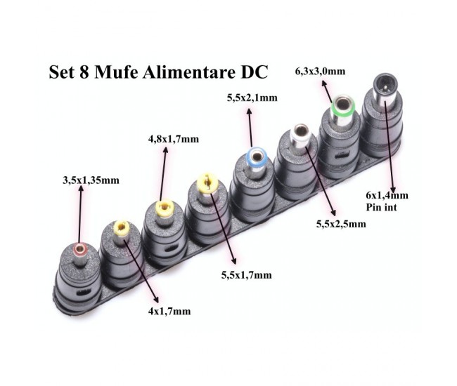 Set 8 Mufe Alimentare DC