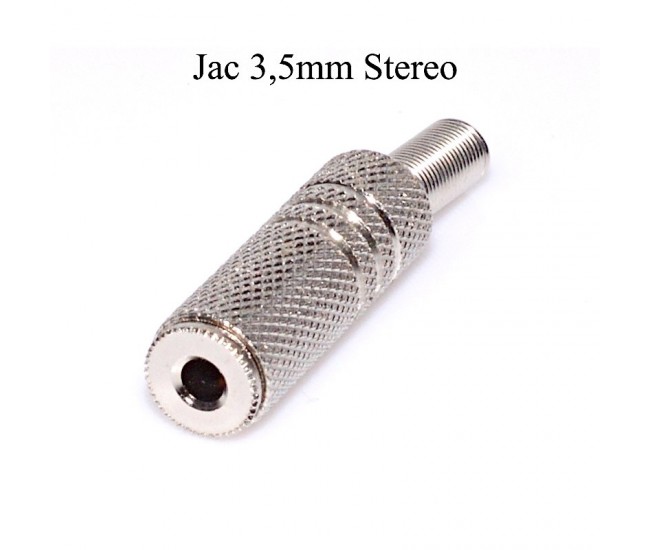 Mufa Jack 3,5 Mama Stereo Metalic