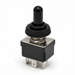 Capac de Protectie Negru pentru Intrerupator cu Maneta, cu Filet Metalic