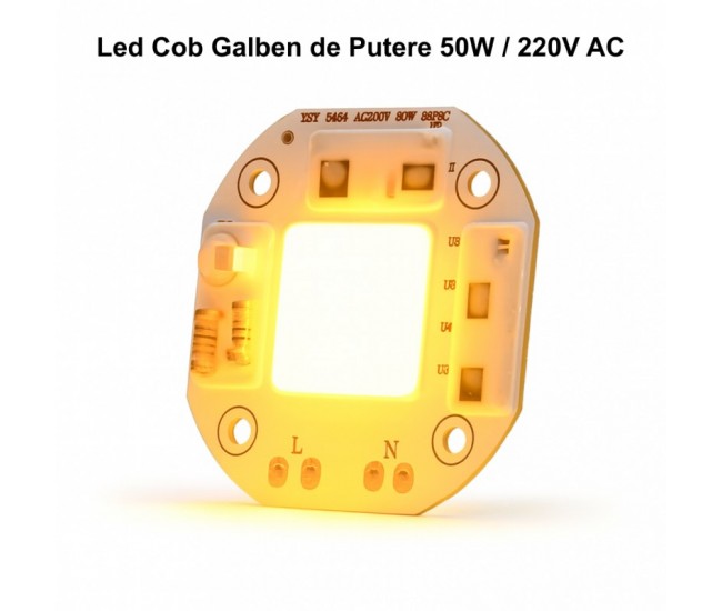 Pastila Led Cob 50W cu Lumina Galbena, 220V AC  / XSY-5454