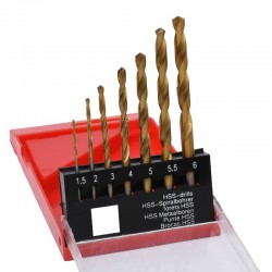 Burghie de Metal ( Spirale ) - 7Buc/Set Burghie de Metal ( Spirale ) - 7Buc/Set