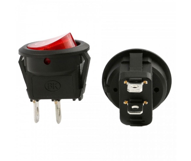 Buton cu Led Rosu 23mm-220V / 2C