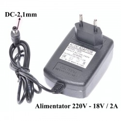 Alimentator AC/DC, 220V-18V/2A Alimentator AC/DC, 220V-18V/2A