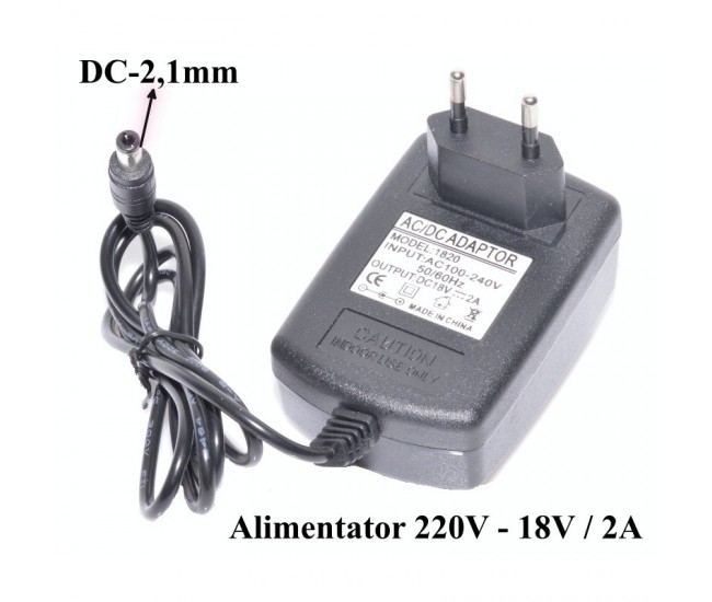 Alimentator AC/DC, 220V-18V/2A