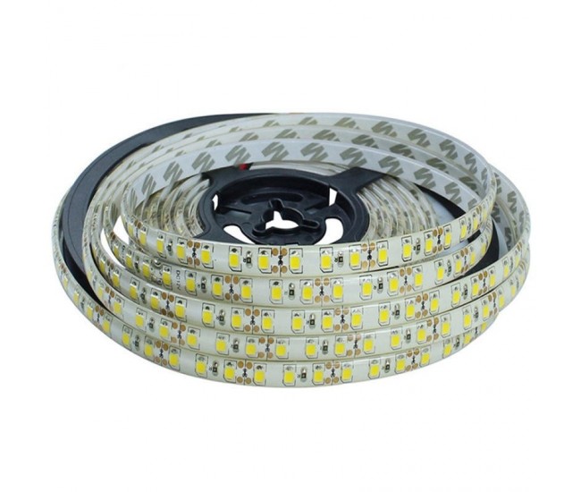 Banda Led 2835 - 120led/m, Exterior - DC 12V 9,6W/ml, 5m/rola, Alb-Rece