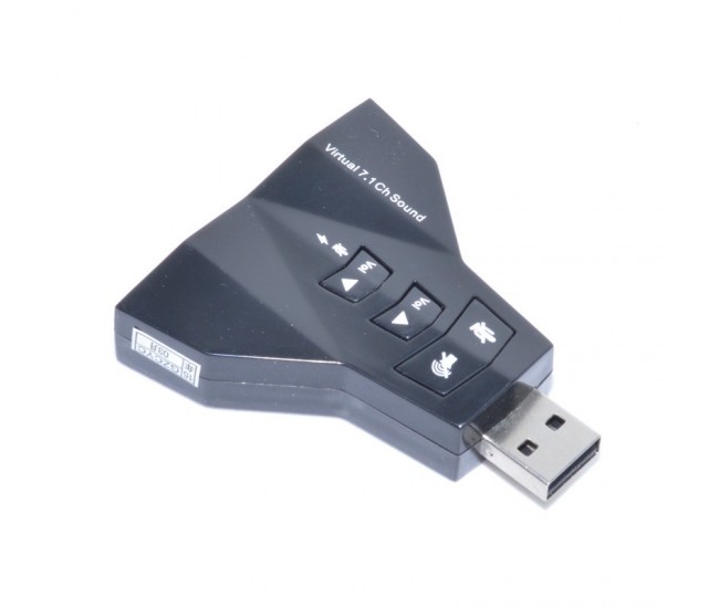 Placa de Sunet pe USB , Dubla 7 in 1