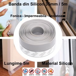 Banda Gri pentru Usa si Fereastra, 35 mm x 5 m Banda Gri pentru Usa si Fereastra, 35 mm x 5 m