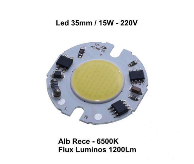 Led Cob 35mm, Putere 15W-220V