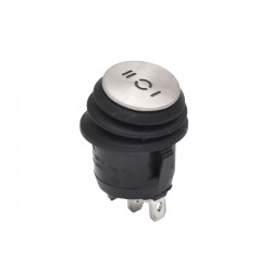 Buton Rotund cu Inox 6A-3P / 20x33mm Buton Rotund cu Inox 6A-3P / 20x33mm