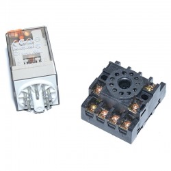 Releu Industrial 12V–AC/11P cu Soclu Releu Industrial 12V–AC/11P cu Soclu