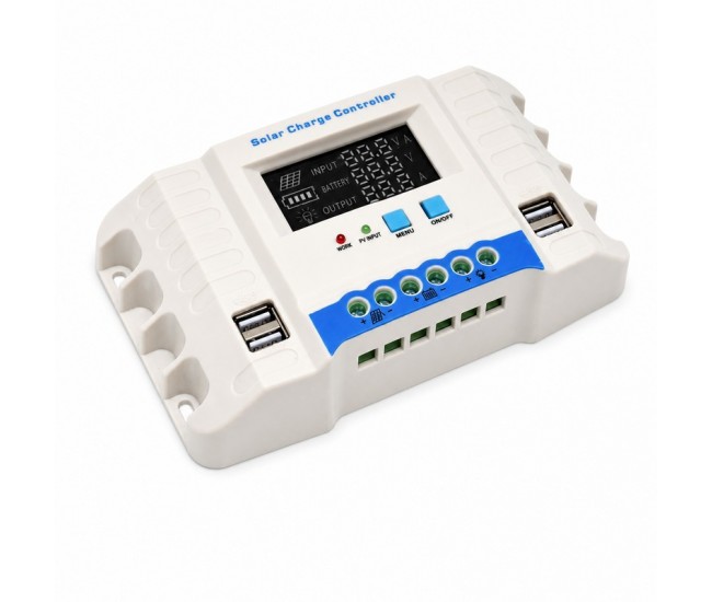 Controler Incarcare Solara PWM 40A, 12/24V Auto, LCD si 4 USB, MG2440Z DALBI