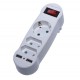 Triplu Stecher 2+1 cu 2 Usb si Intrerupator