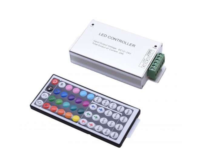 Controler Metal Led RGB 44 Taste, 12-24V/24A