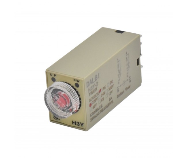Releu de Timp H3Y-2 Mini cu Intarziere 10S / 220VAC - 8P
