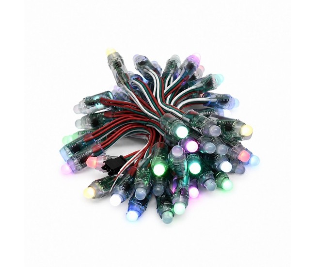 Set 50 Module LED Pixel RGB Adresabile, 12V, IP65, Control WS2811
