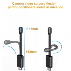Camera de Supraveghere Mini HD Flexibila cu IP / APP - V380Pro