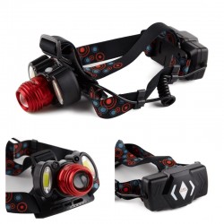 Lanterna de Cap cu Senzor, Led 1T6 x 2 COB + 2x3,7V li-ion Lanterna de Cap cu Senzor, Led 1T6 x 2 COB + 2x3,7V li-ion