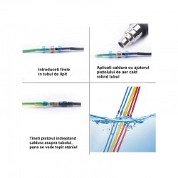 Conectori cu Inel de Cositor 100Buc/Set Conectori cu Inel de Cositor 100Buc/Set