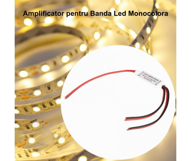 Mini Amplificator Led Monocolor cu Fire