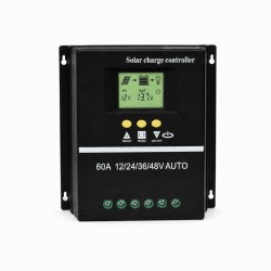 Controler Incarcare Solara PWM 60A, 12/24/36/48V Auto, LCD si 2 USB, DALBI