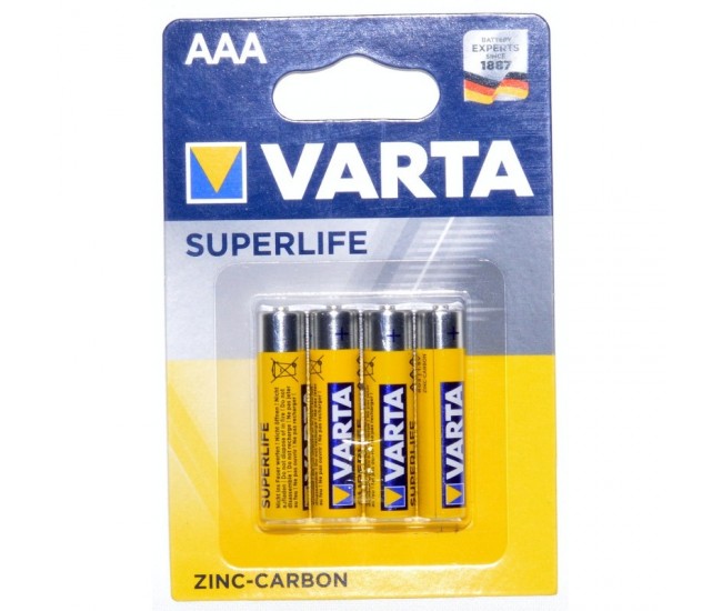 Baterii Varta Superlife R3 AAA, 4buc/set