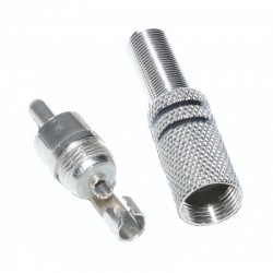 Mufa RCA Metal Tata Negru Mufa RCA Metal Tata Negru