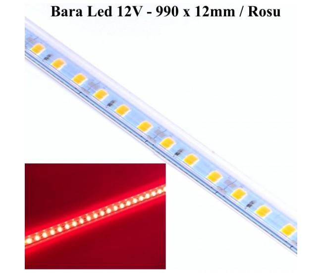 Bara cu 72 Led SMD 5050/Rosu, 990x12x1mm