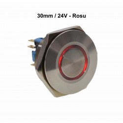 Push Buton 30mm/24V Led Rosu Push Buton 30mm/24V Led Rosu