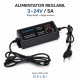 Alimentator Reglabil 3-24V DC 5A cu Afisaj Digital, Mufa 5,5x2,1mm DALBI
