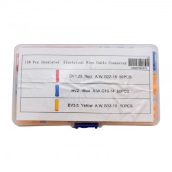 Papuci Electrici pentru Inadire Cablu AWG, 150buc / Set Papuci Electrici pentru Inadire Cablu AWG, 150buc / Set