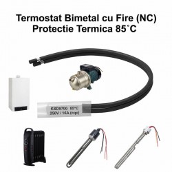 Termostat Temperatura 85˚C cu Fire, Bimetal KSD9700 NC, 250/16A - DALBI