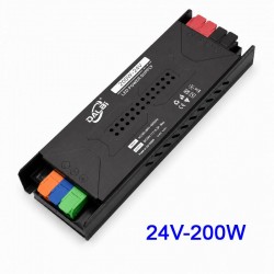 Sursa Alimentare LED 24V 200W 8.3A Slim cu Conectare Rapida Push-In DALBI