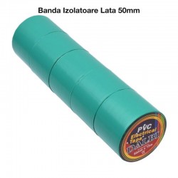 Banda Izolatoare Verde din Pvc 50mm x 15m 5Buc/Set Banda Izolatoare Verde din Pvc 50mm x 15m 5Buc/Set
