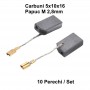 Perii Colectoare Carbuni 5x10x16 / Papuc 2,8mm - 10Set/Punga