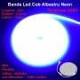 Banda Led Cob Albastru Intens Neon Flex - 288led/m - IP65 / 220V - 10W/ml / Rola 5ml