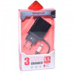 Incarcator Fast Micro Usb - 5,1A cu 3 x Usb Incarcator Fast Micro Usb - 5,1A cu 3 x Usb