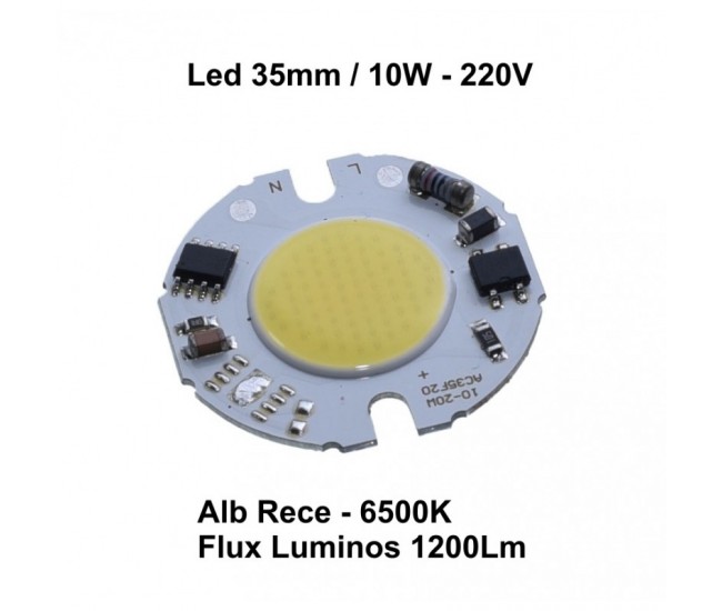 Led Cob 35mm, Putere 10W-220V