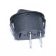 Buton Oval Negru 24x13x30/6A-250V