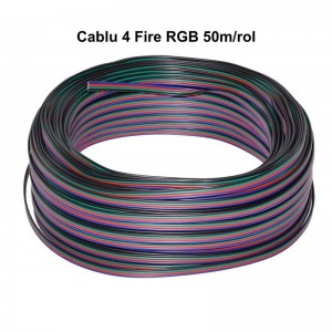 Cablu Alimentare Led RGB 4 Fire, 50m/Rola