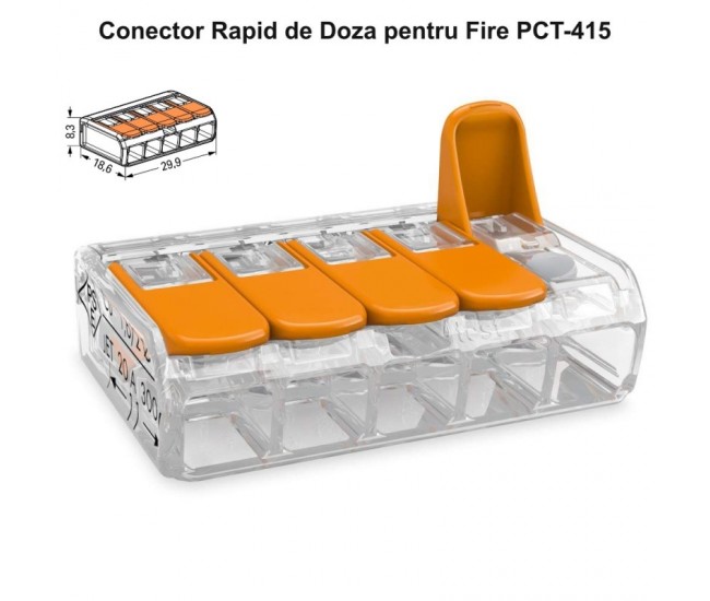 Conector Doza NOU 5 Fire 4KV / 32A, PCT-415