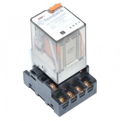 Releu Industrial 24V-AC/11P cu soclu Releu Industrial 24V-AC/11P cu soclu