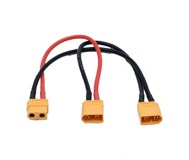 Cablu Adaptor XT60 1 Mama la 2 Tata in Serie, 20 cm