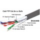 Cablu FTP Cat. 5e Cupru Solid 4P cu Sufa, 305m/Rol